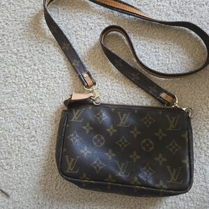 Louis Vuitton Dark Brown Monogram Crossbody Bag